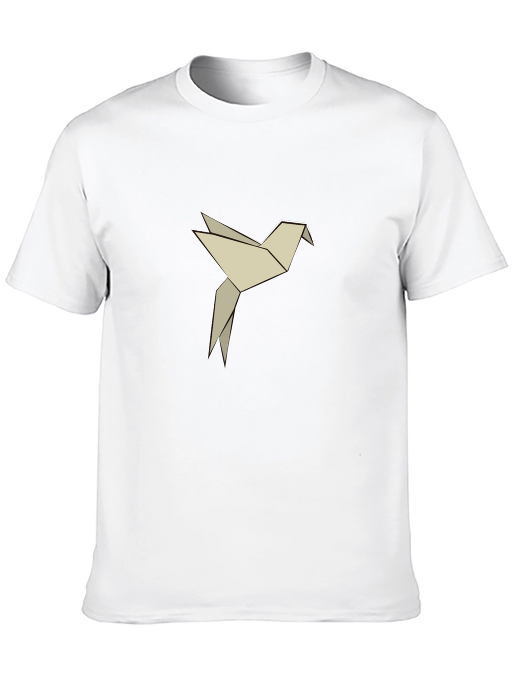 Origami Bird Graphic Tee - Black