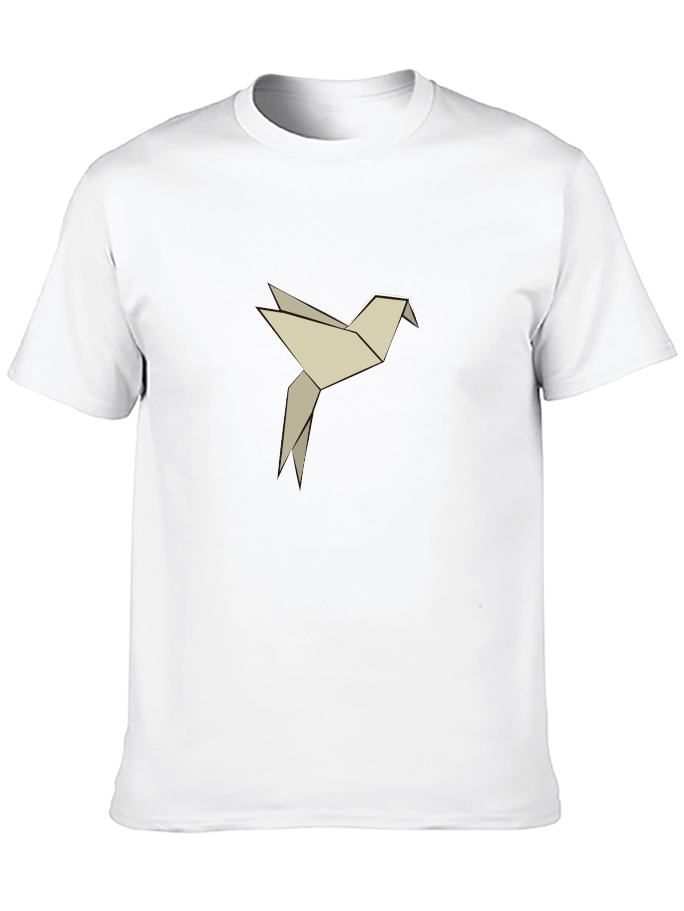 Origami Bird Graphic Tee - Black