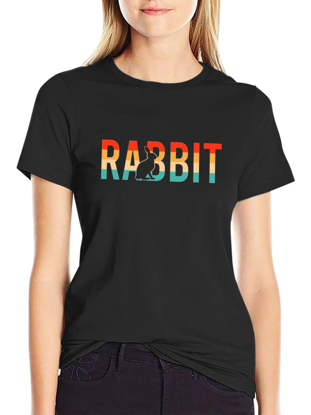 Rabbit Retro T-Shirt - Soft Cotton Blend