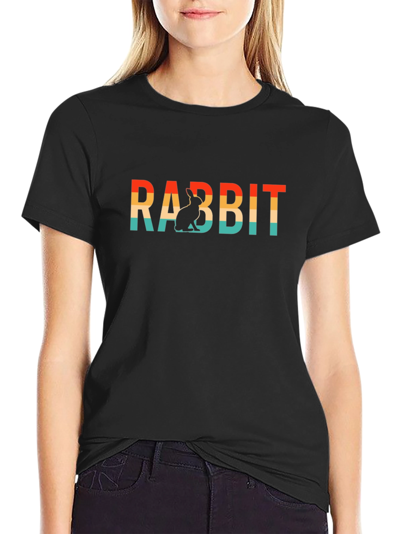Rabbit Retro T-Shirt - Soft Cotton Blend