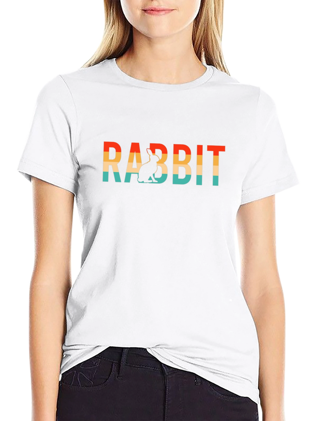 Rabbit Retro T-Shirt - Soft Cotton Blend