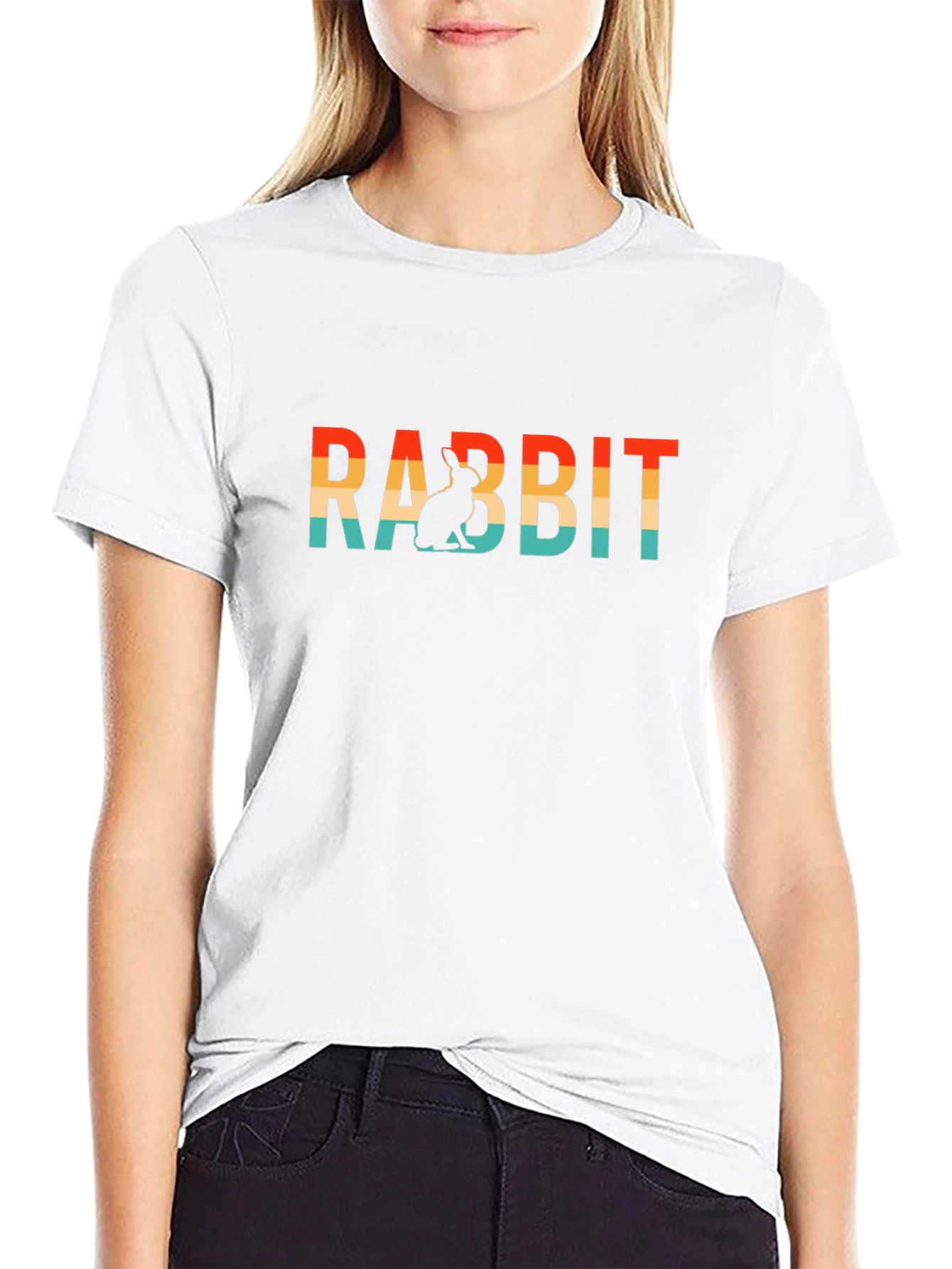 Rabbit Retro T-Shirt - Soft Cotton Blend