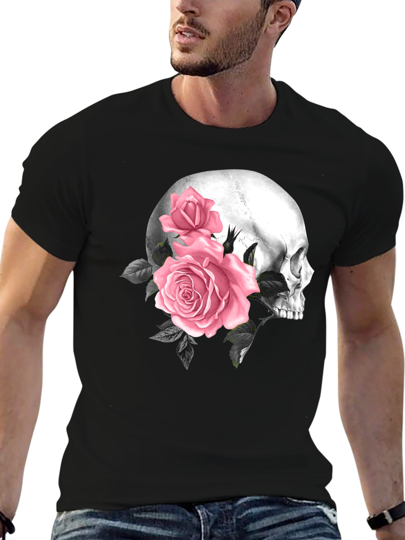 Skull and Roses Graphic Tee
