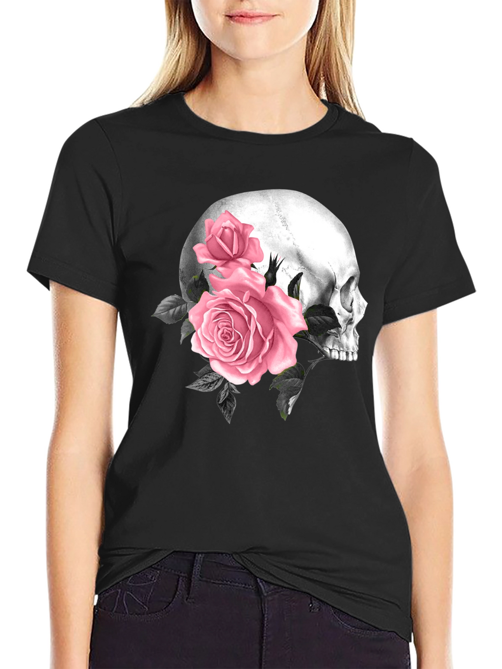 Skull and Roses Graphic Tee