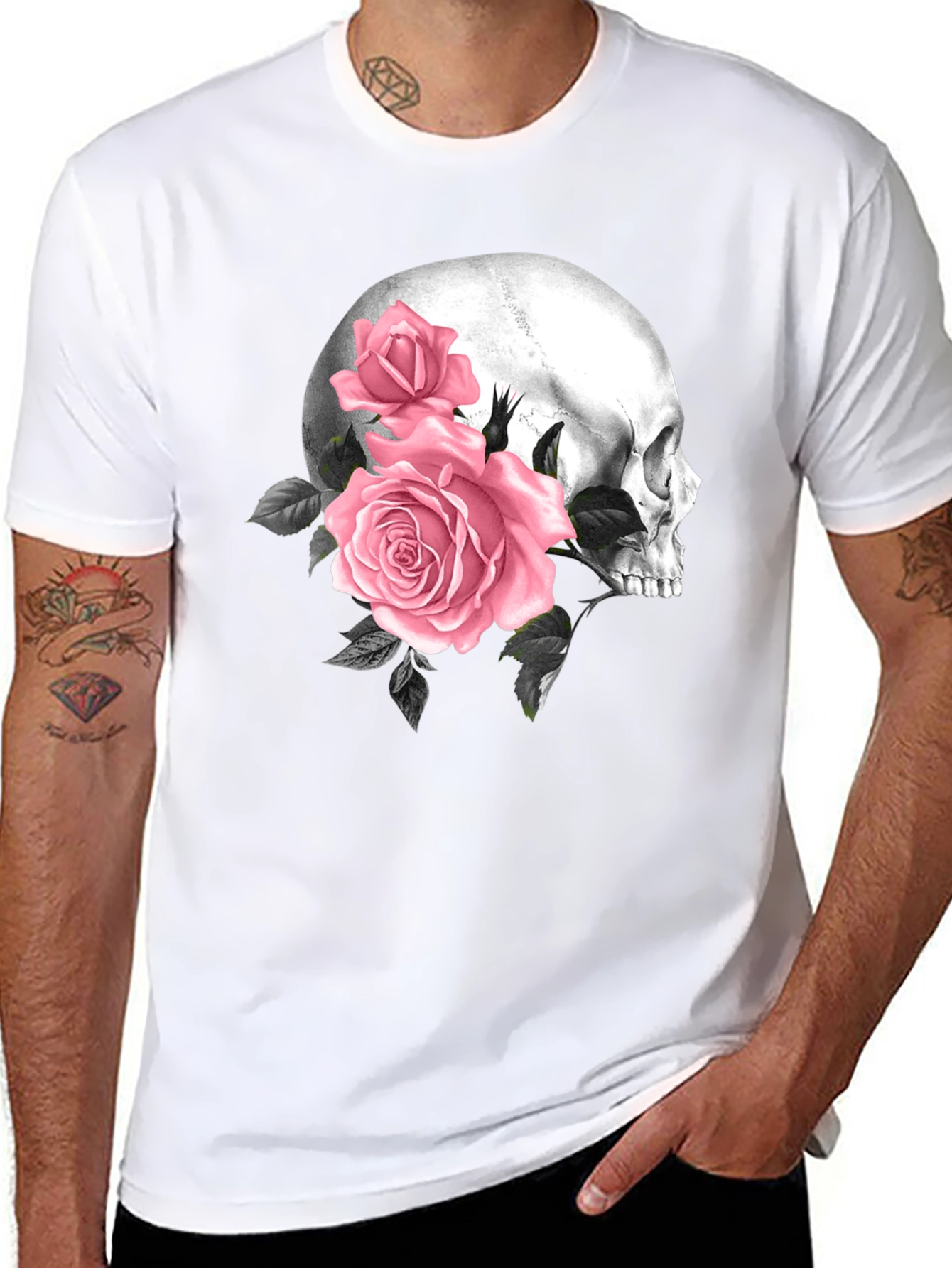 Skull and Roses Graphic Tee