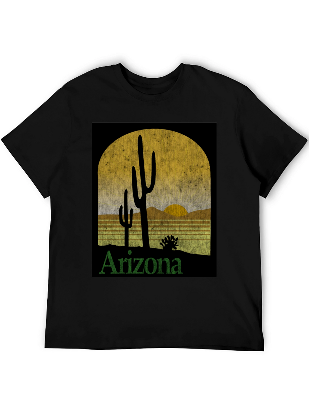 Arizona Desert Sunset Graphic Tee - Retro Style T-Shirt
