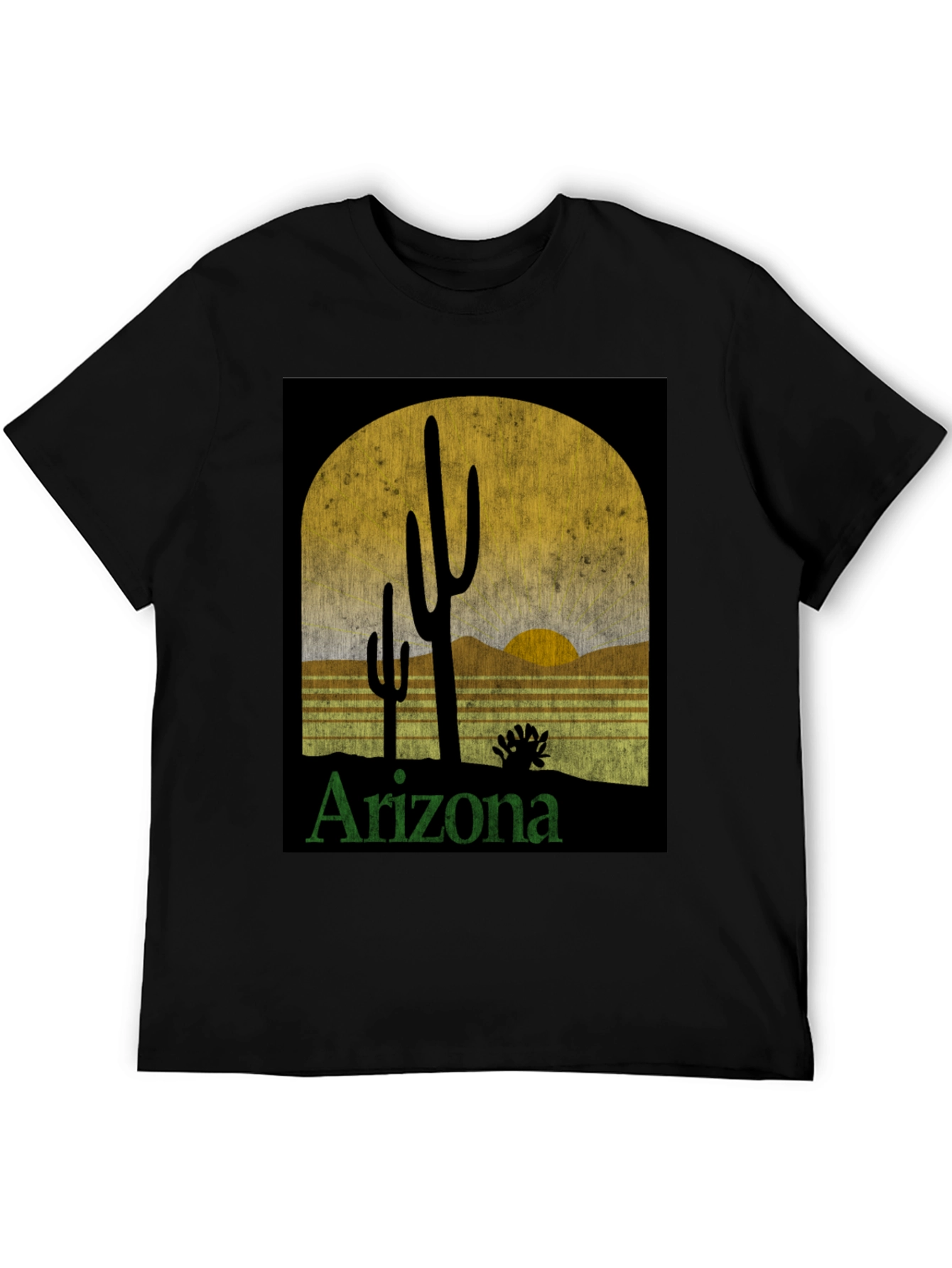 Arizona Desert Sunset Graphic Tee - Retro Style T-Shirt