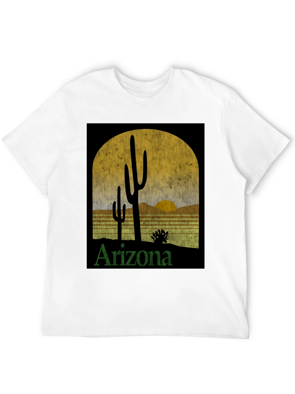 Arizona Desert Sunset Graphic Tee - Retro Style T-Shirt