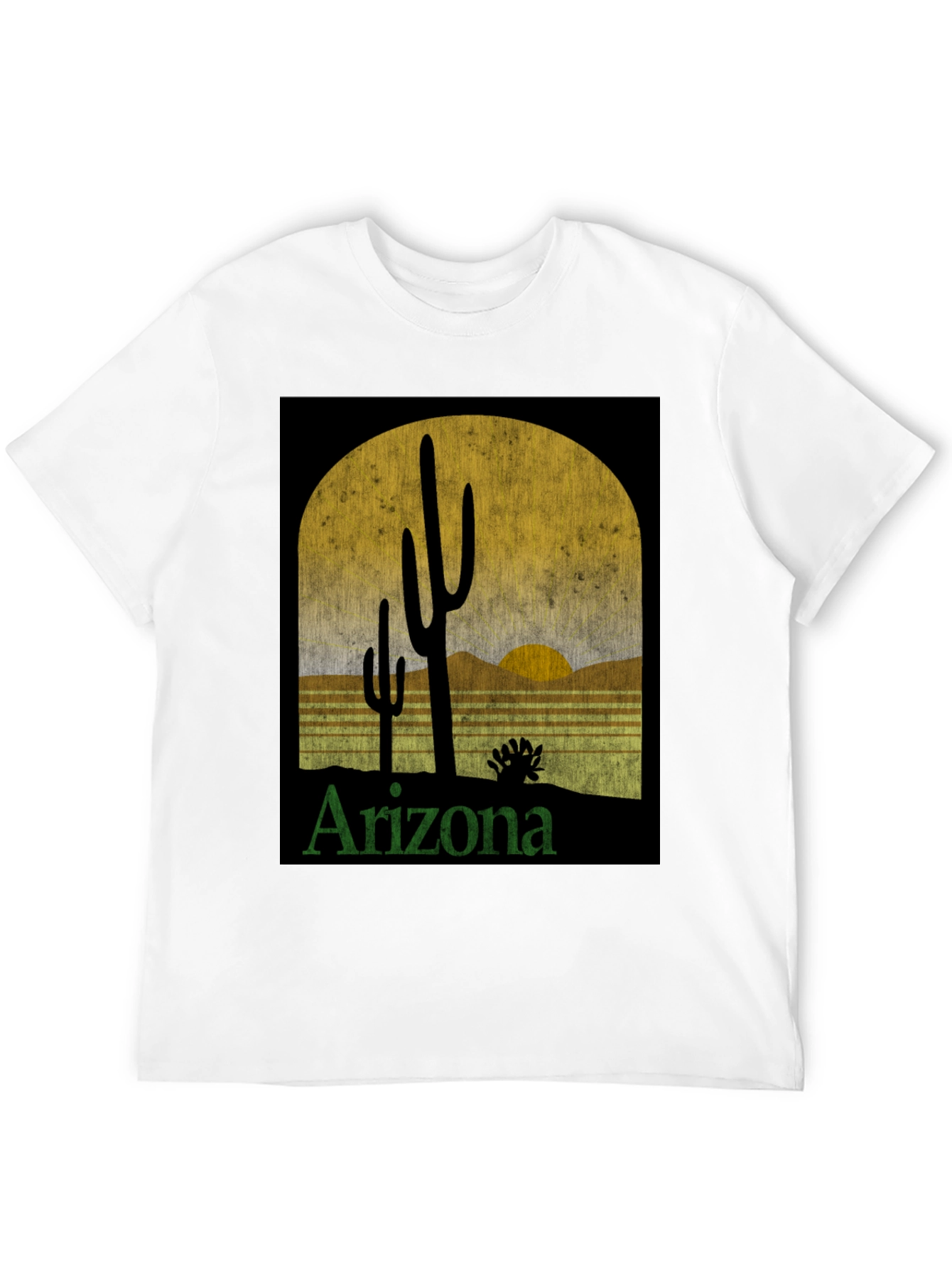 Arizona Desert Sunset Graphic Tee - Retro Style T-Shirt