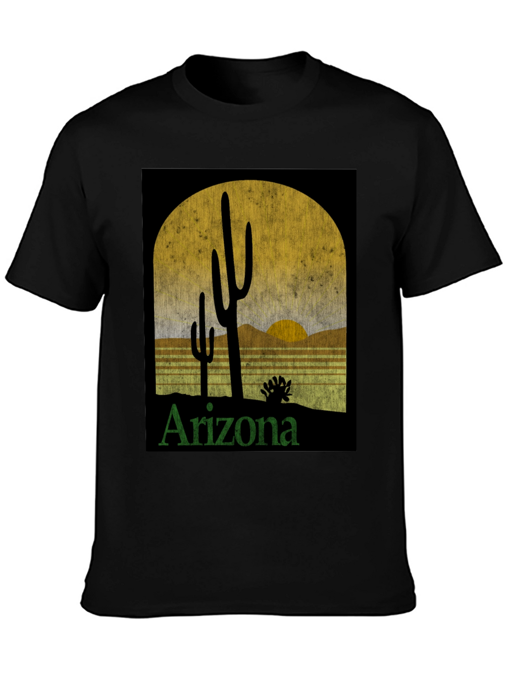 Arizona Desert Sunset Graphic Tee - Retro Style T-Shirt