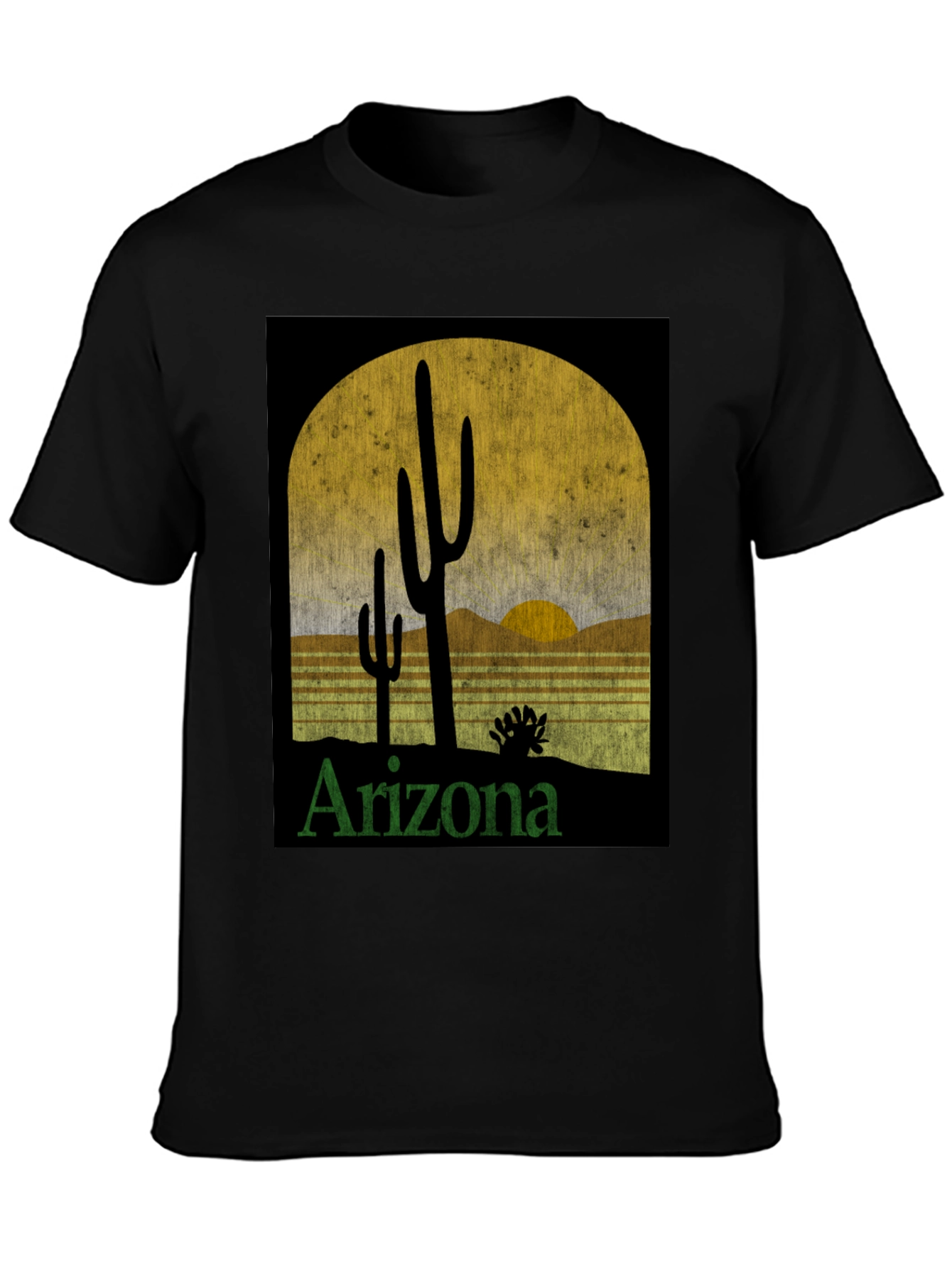 Arizona Desert Sunset Graphic Tee - Retro Style T-Shirt