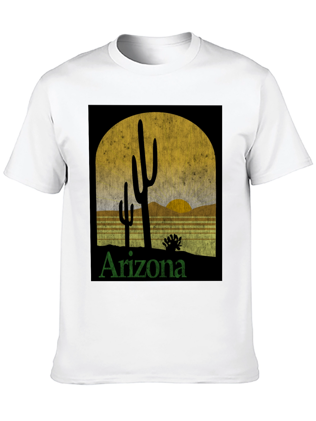 Arizona Desert Sunset Graphic Tee - Retro Style T-Shirt