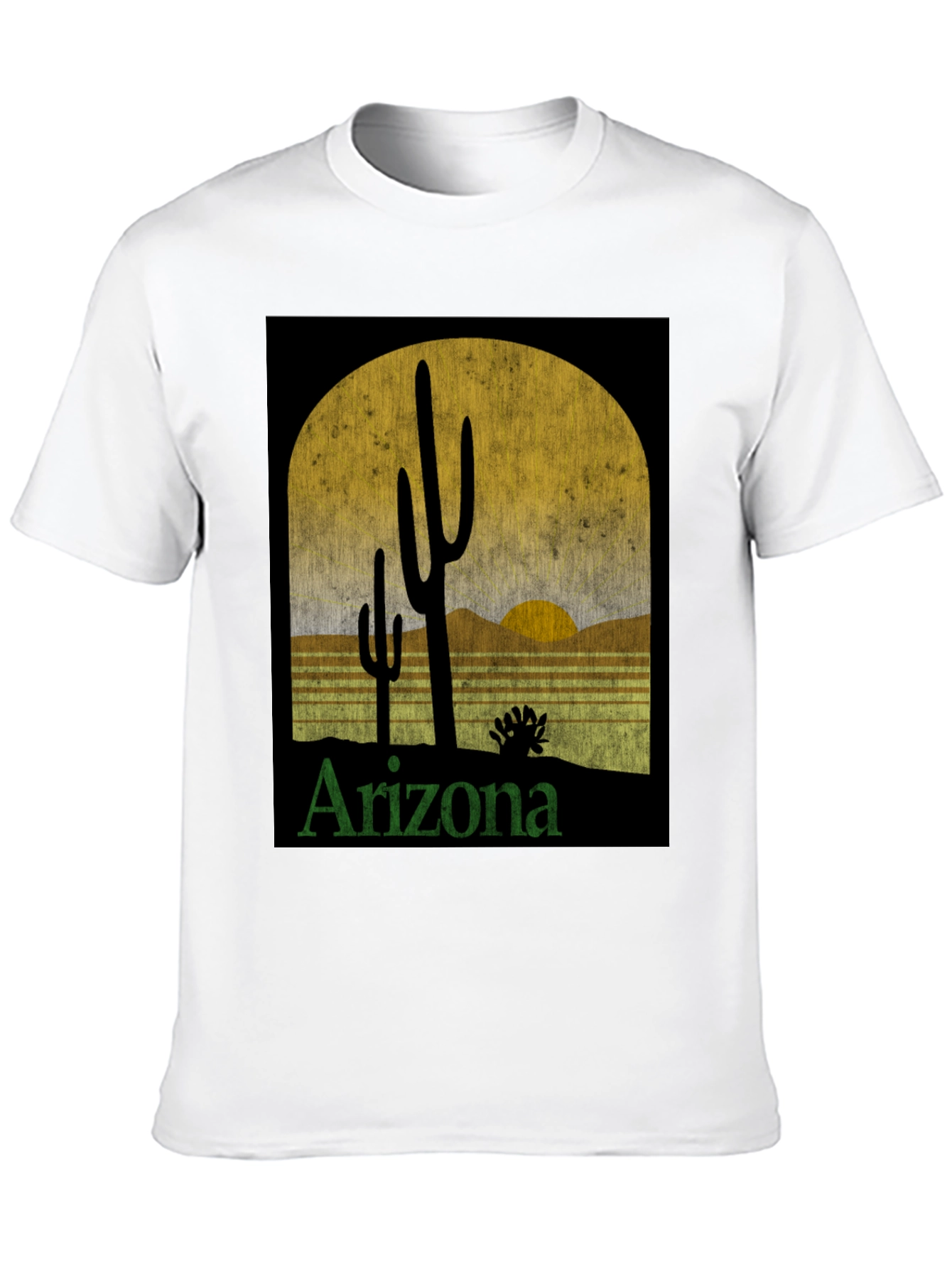 Arizona Desert Sunset Graphic Tee - Retro Style T-Shirt