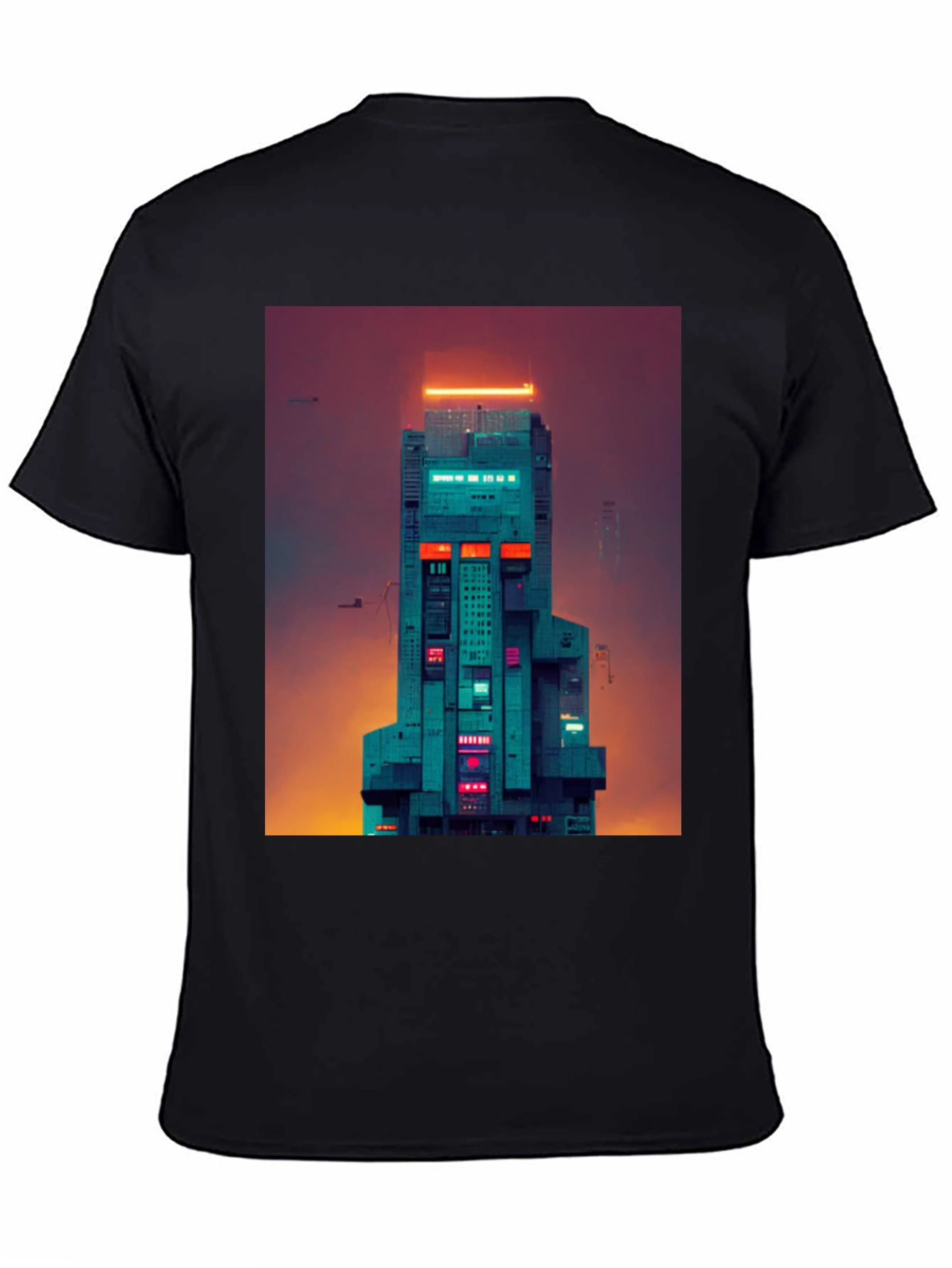 Cyberpunk Building Graphic Tee