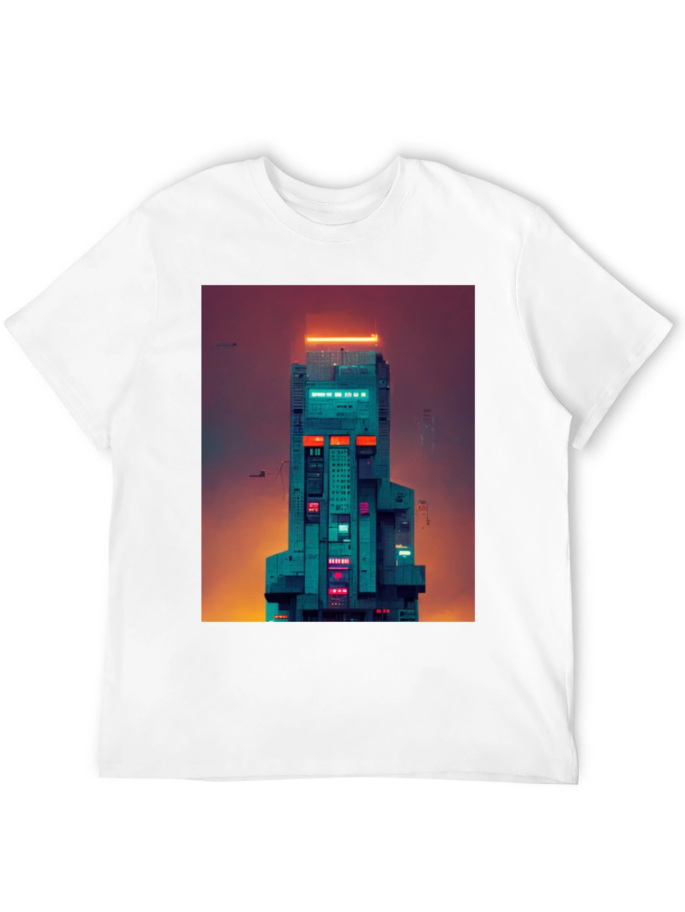 Cyberpunk Building Graphic Tee