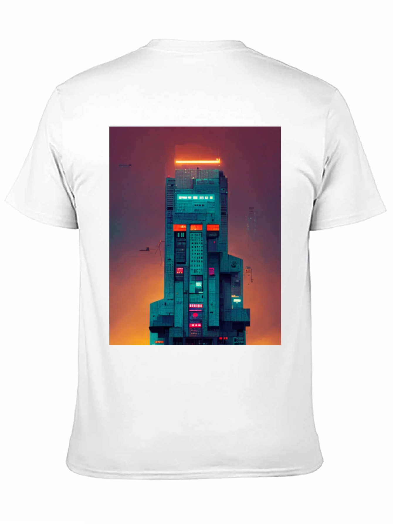 Cyberpunk Building Graphic Tee
