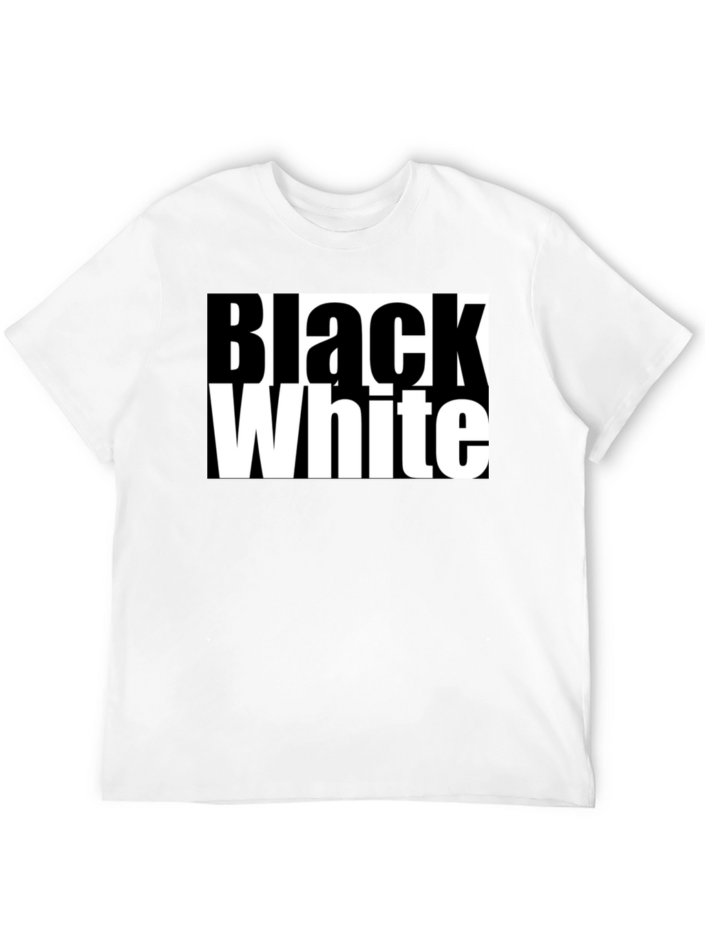 Black and White Graphic Tee - Bold Contrast Style
