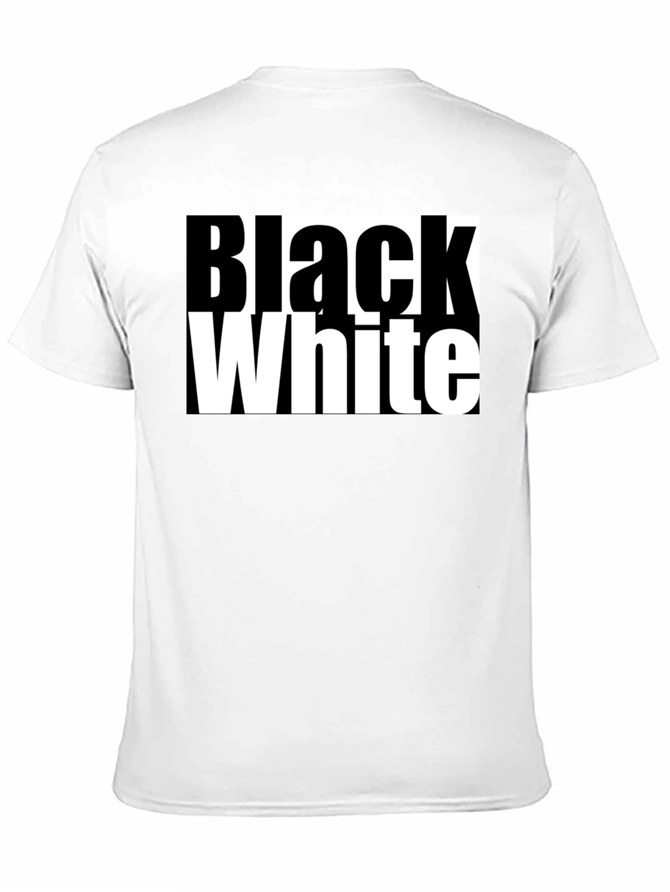 Black and White Graphic Tee - Bold Contrast Style