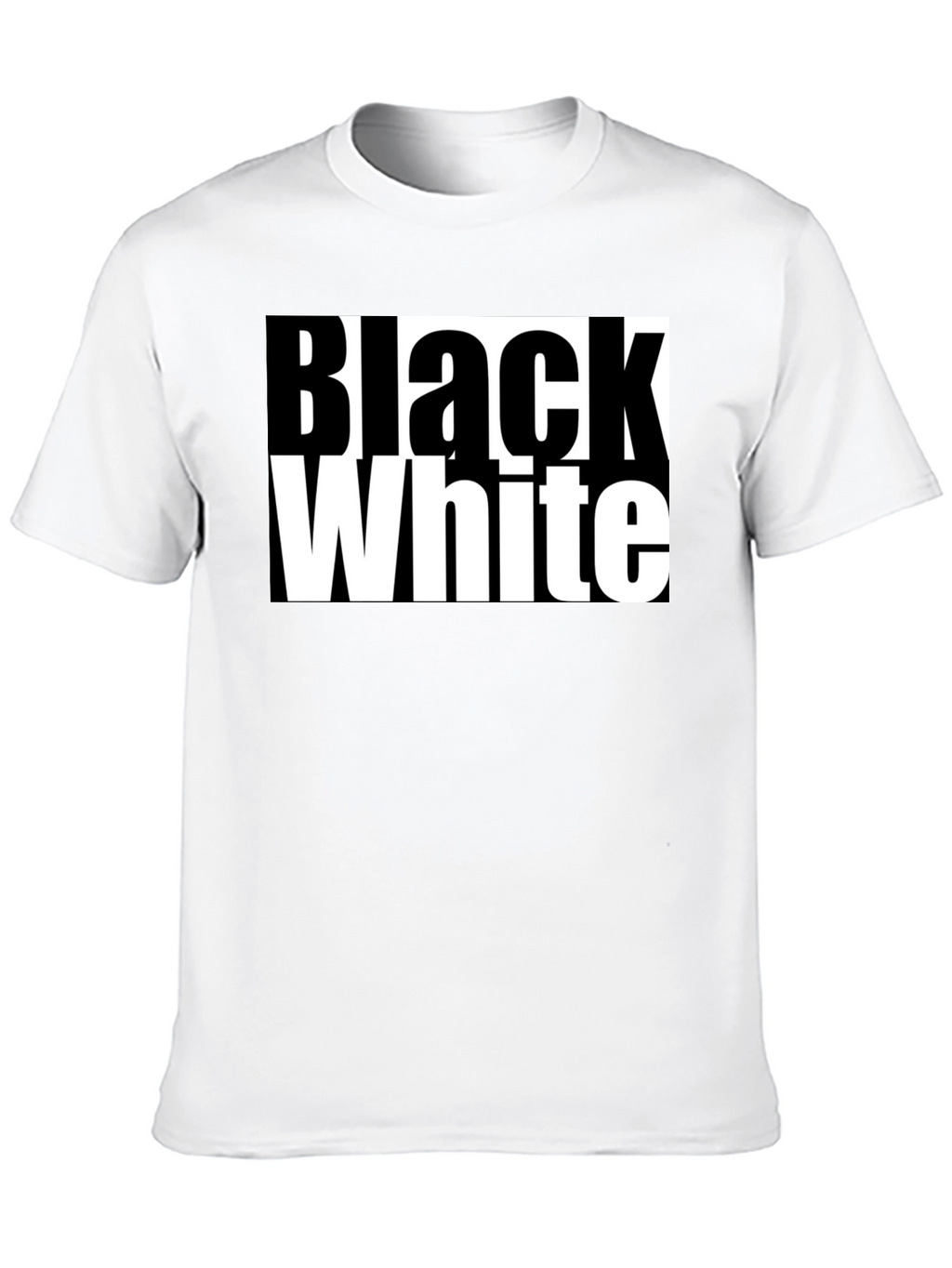 Black and White Graphic Tee - Bold Contrast Style