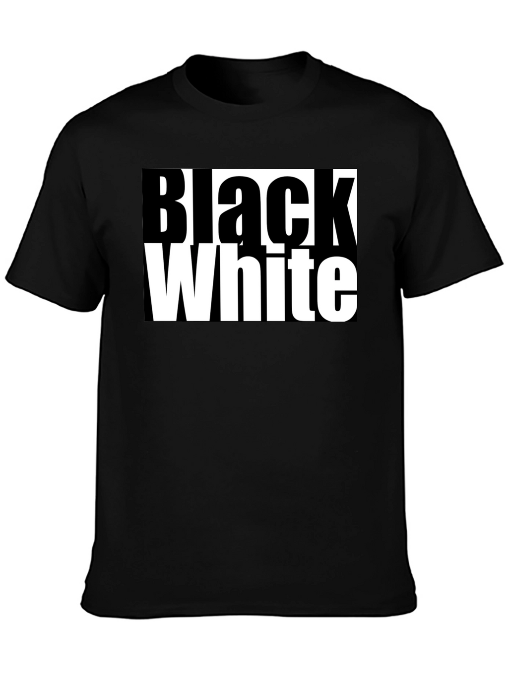 Black and White Graphic Tee - Bold Contrast Style