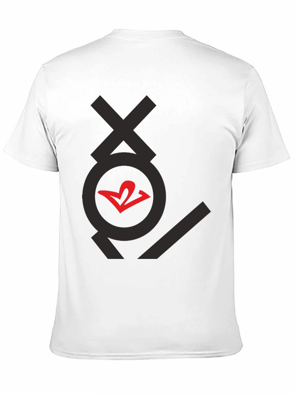 Graphic T-Shirt - Black with Red Heart