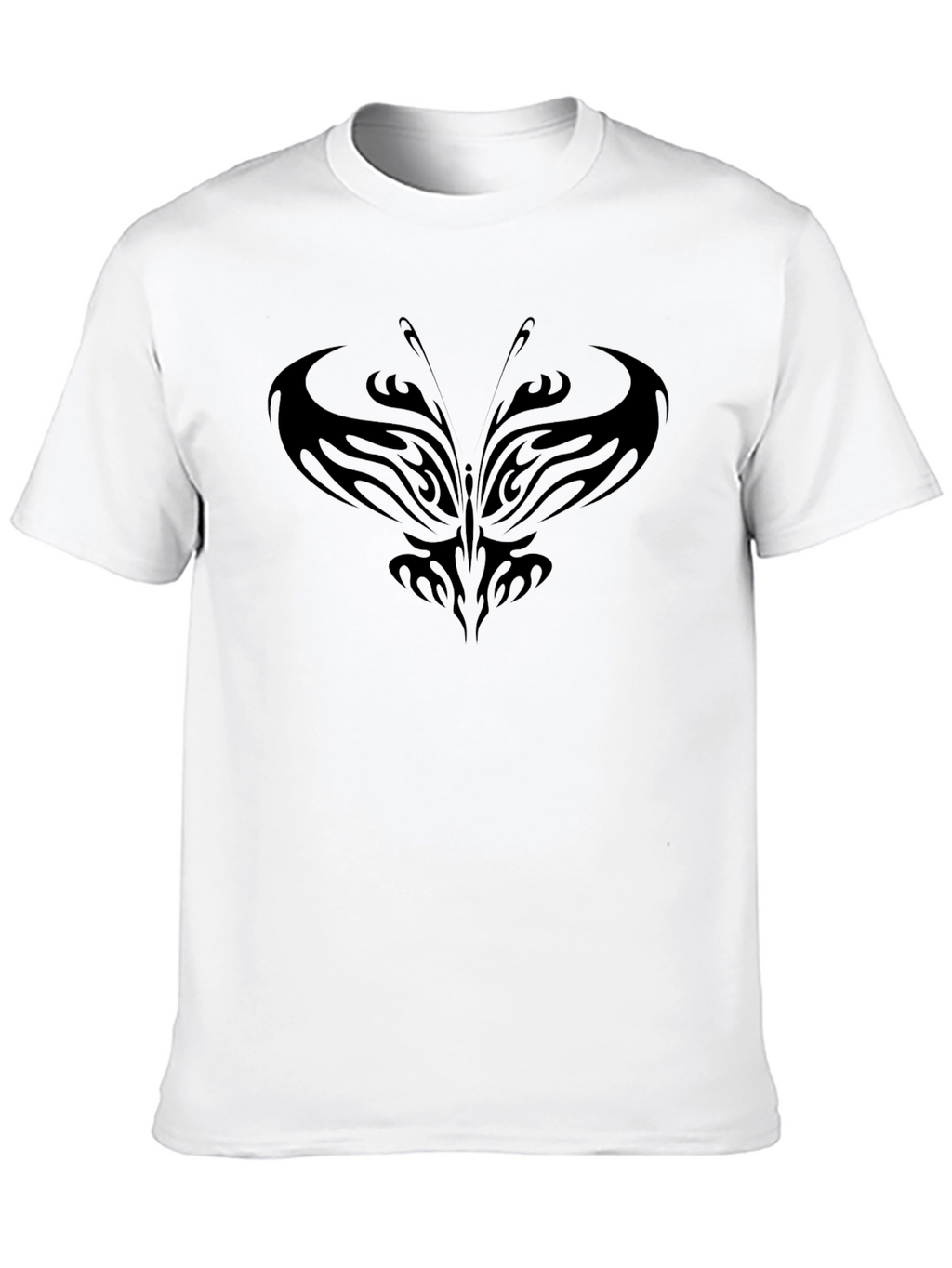 Tribal Butterfly Black T-Shirt