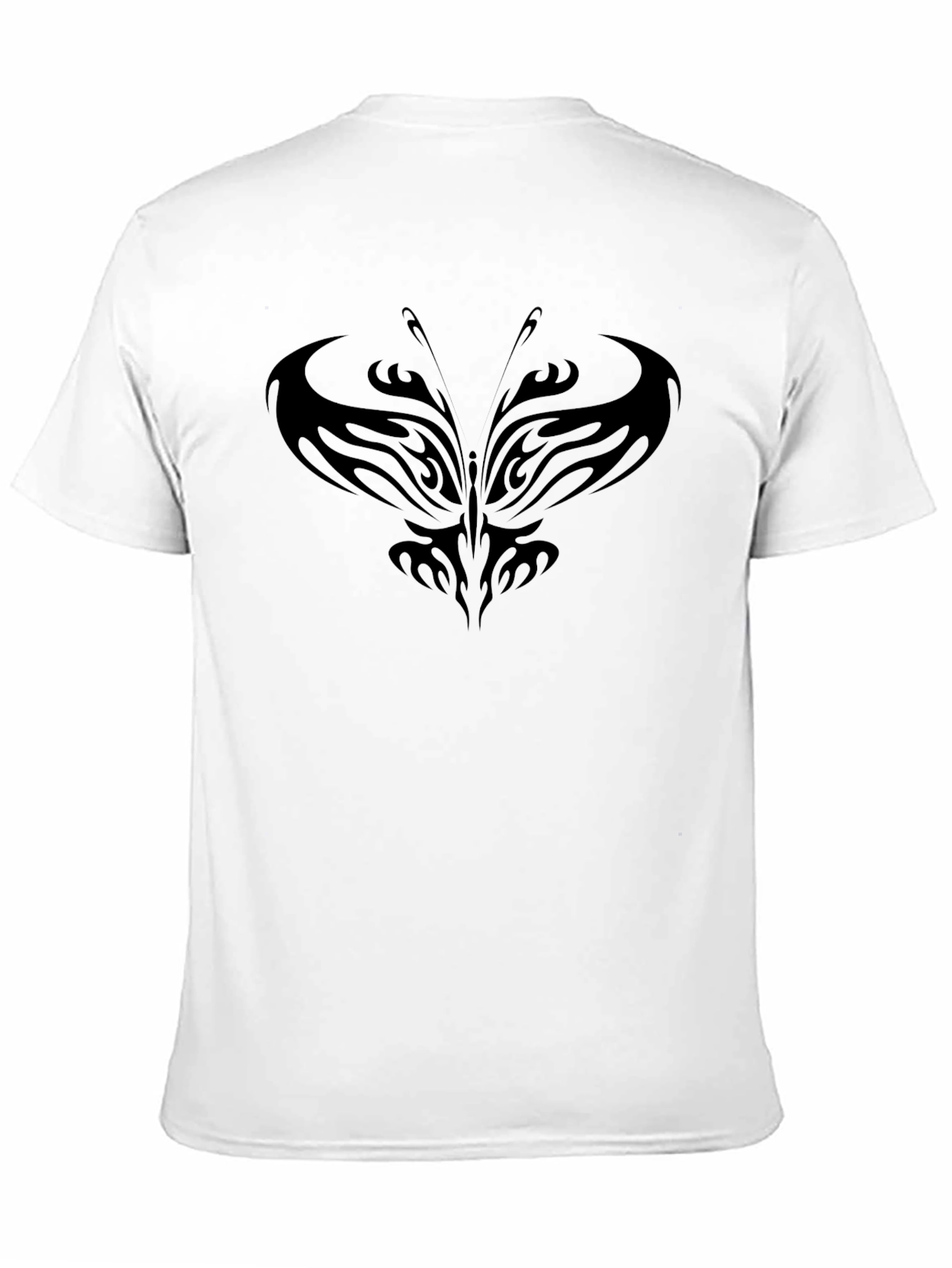 Tribal Butterfly Black T-Shirt