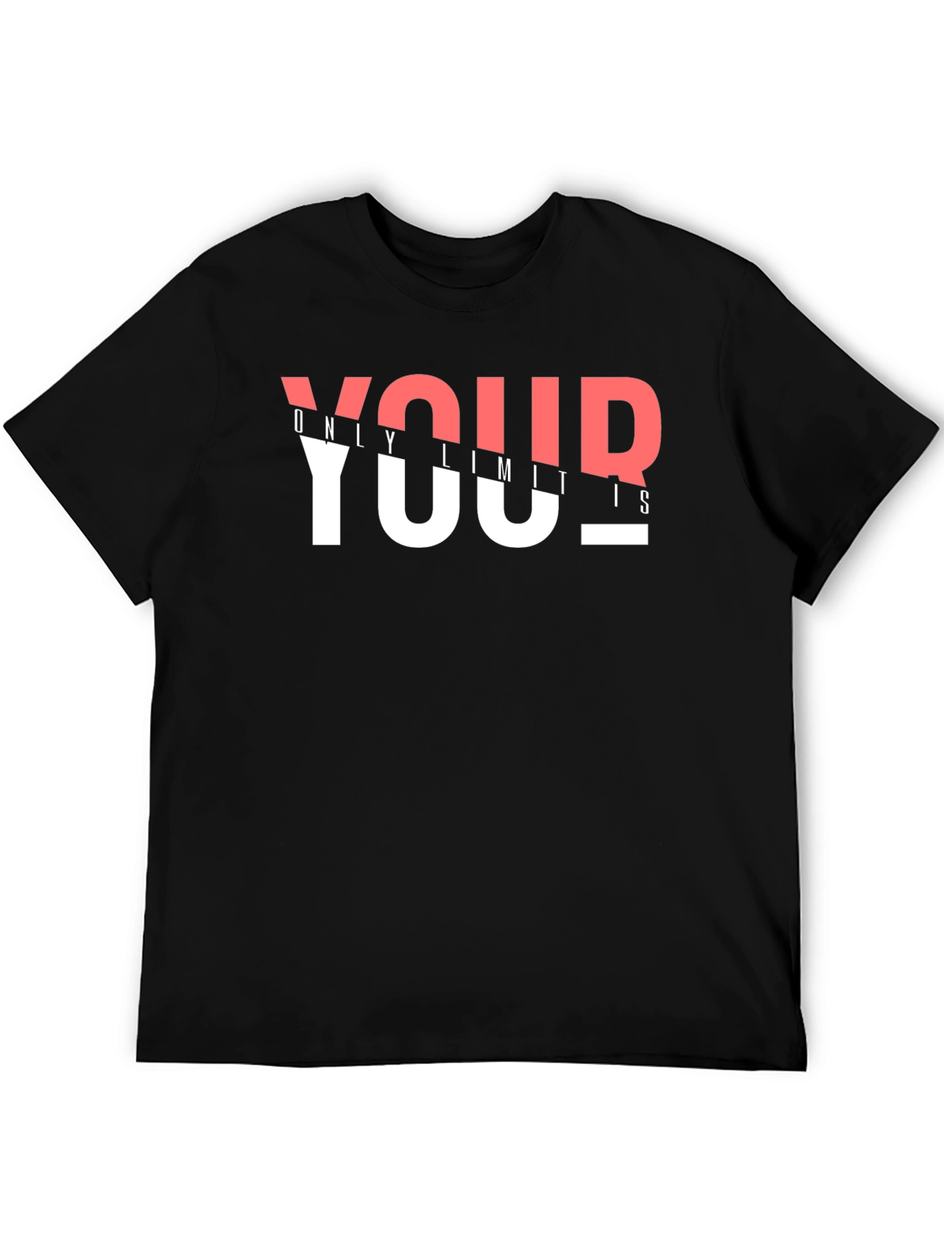 Your Only Limits Graphic Print Black T-Shirt