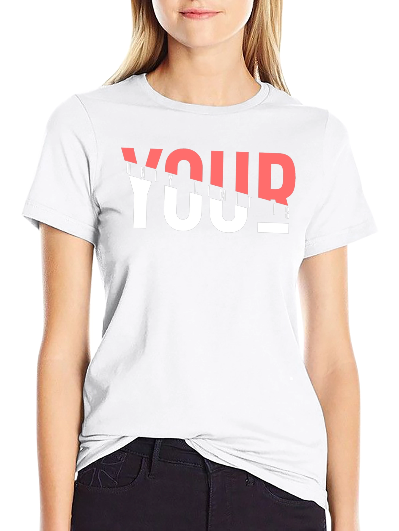 Your Only Limits Graphic Print Black T-Shirt