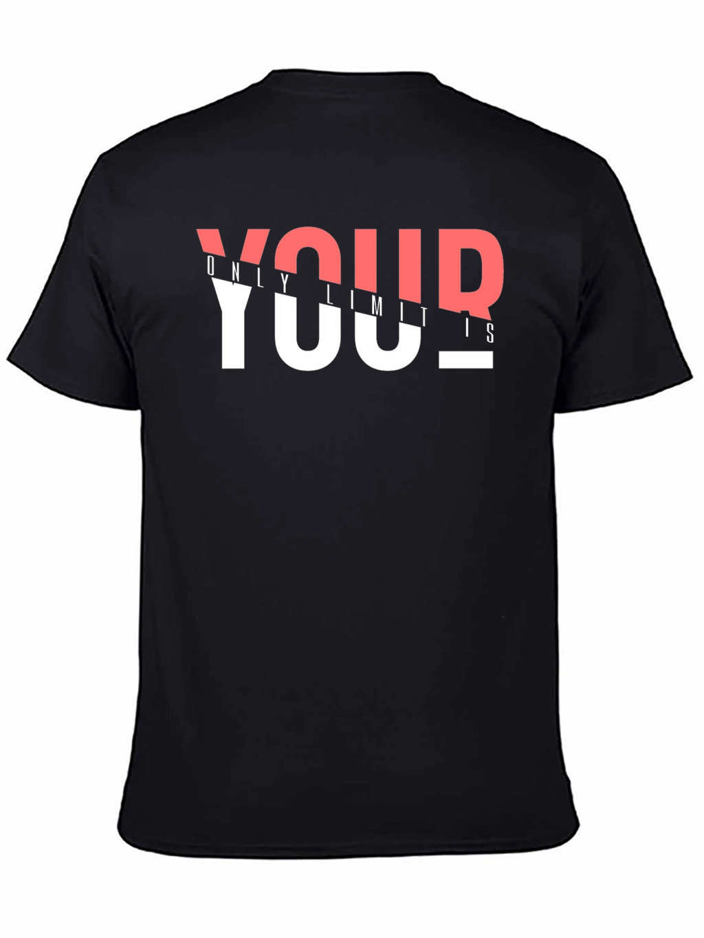 Your Only Limits Graphic Print Black T-Shirt