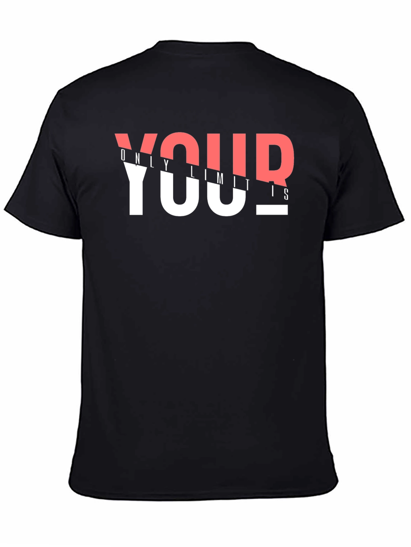 Your Only Limits Graphic Print Black T-Shirt