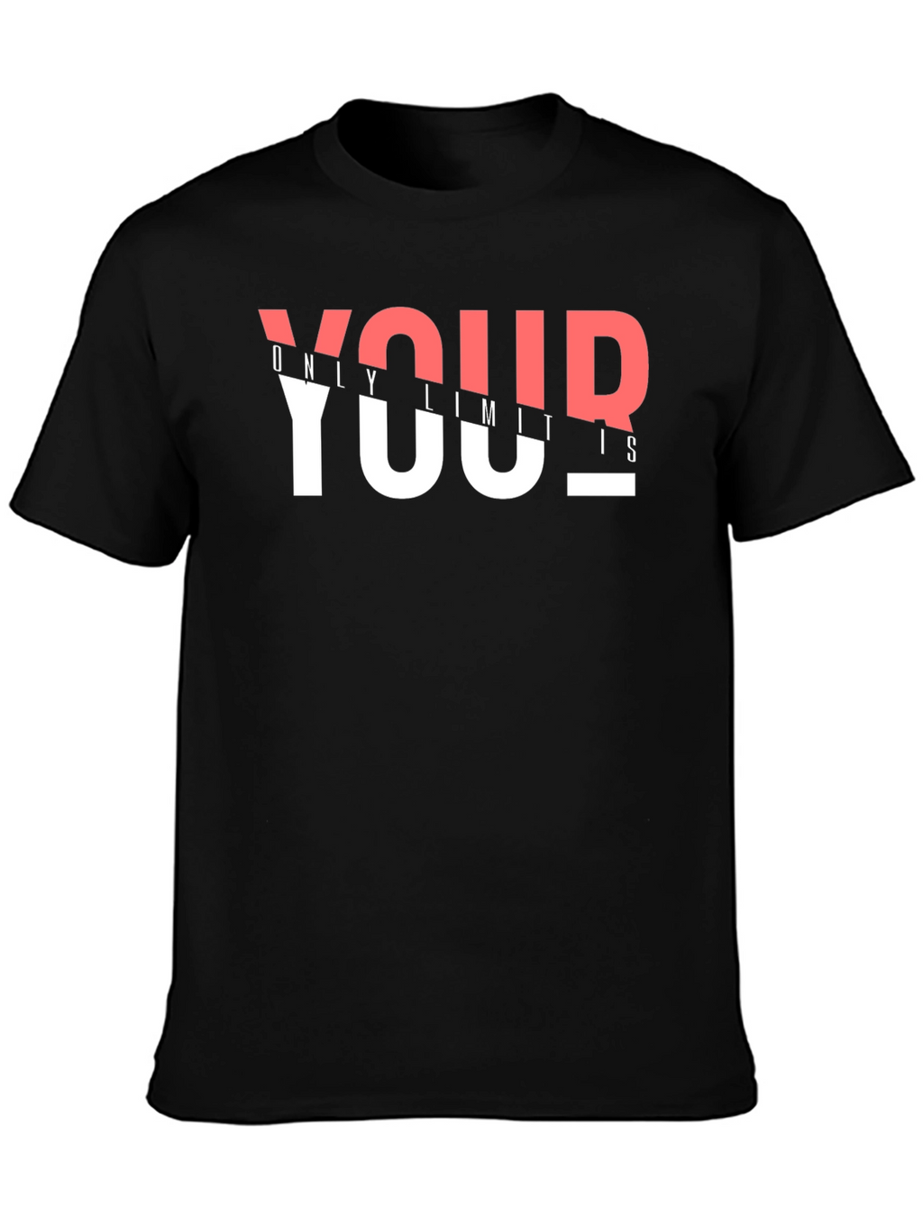 Your Only Limits Graphic Print Black T-Shirt