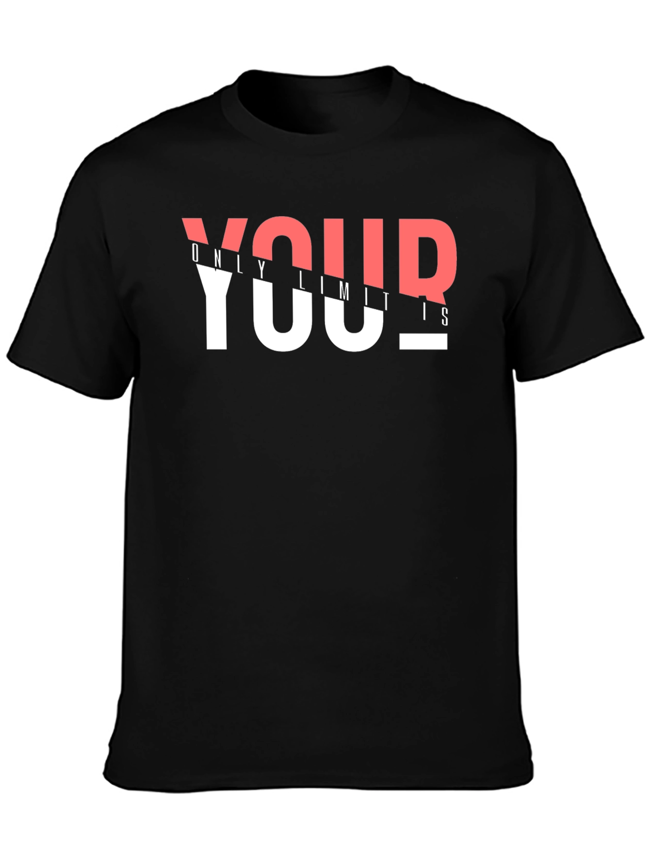 Your Only Limits Graphic Print Black T-Shirt