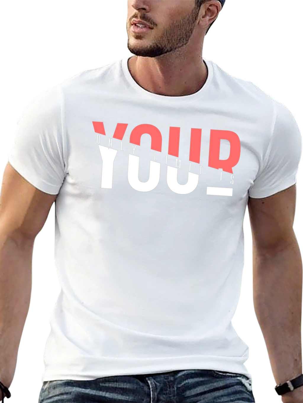 Your Only Limits Graphic Print Black T-Shirt