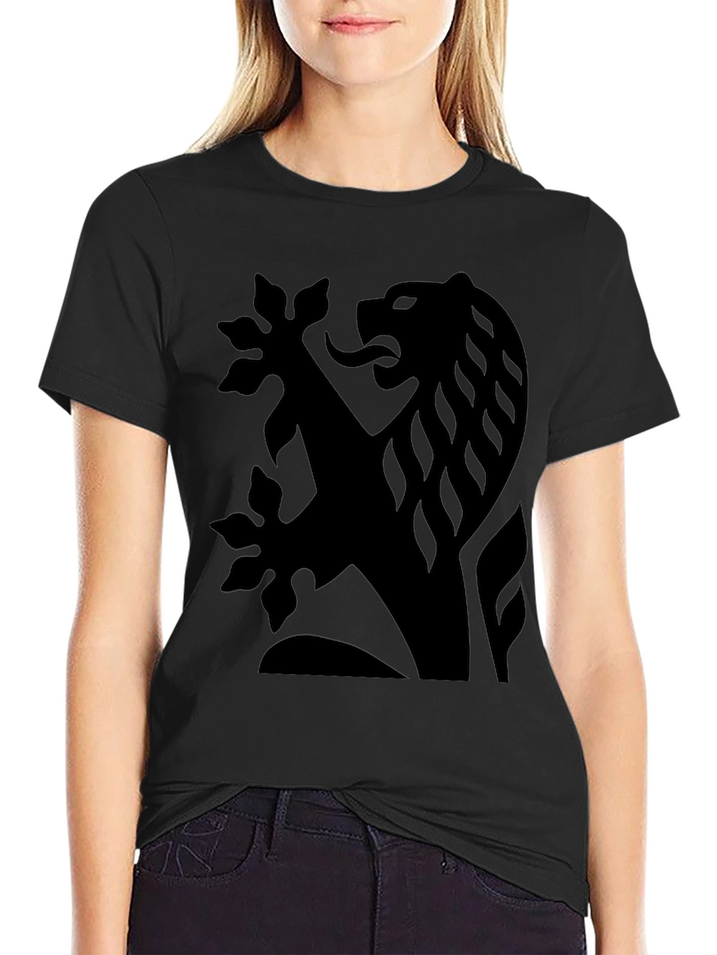 Black Lion Graphic T-Shirt - Classic Style