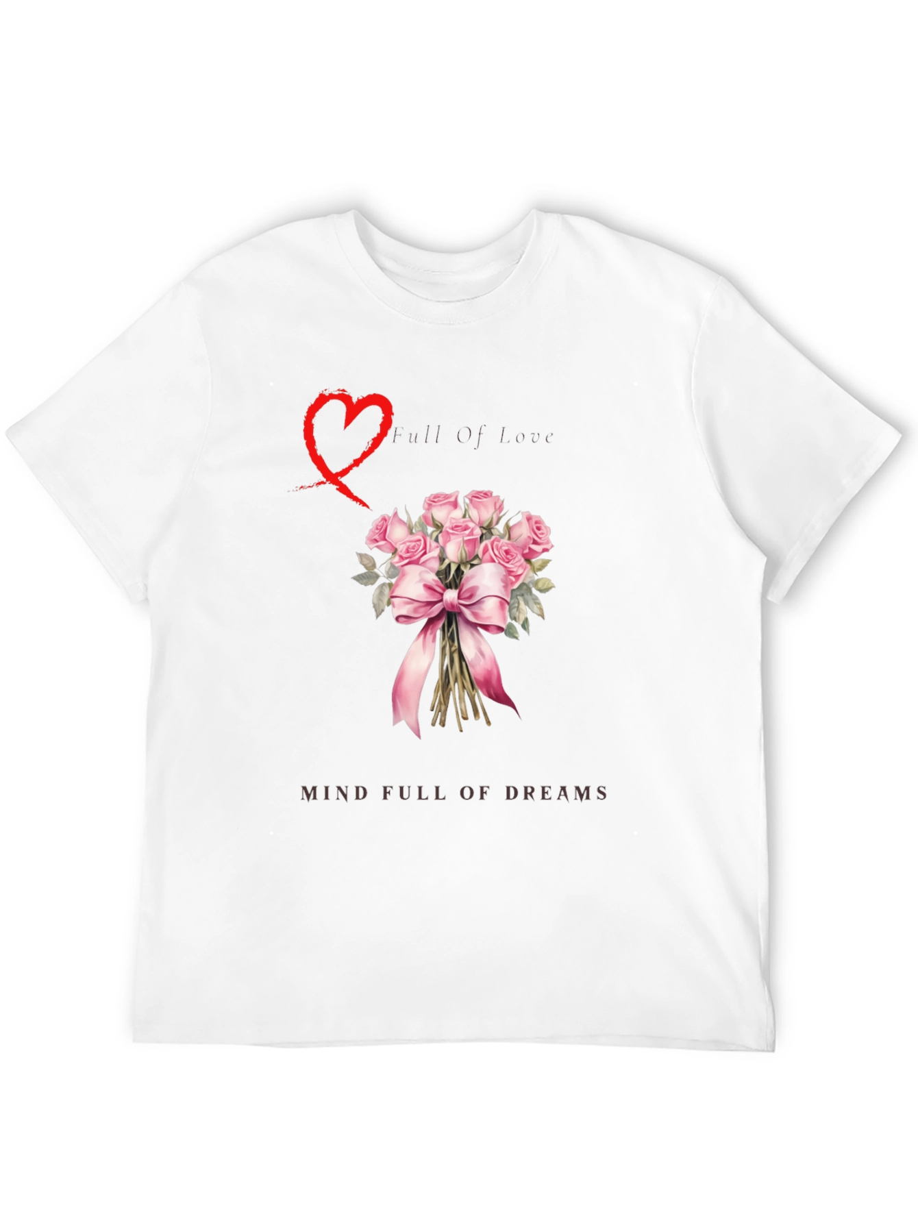 Love & Dreams Bouquet Graphic T-Shirt
