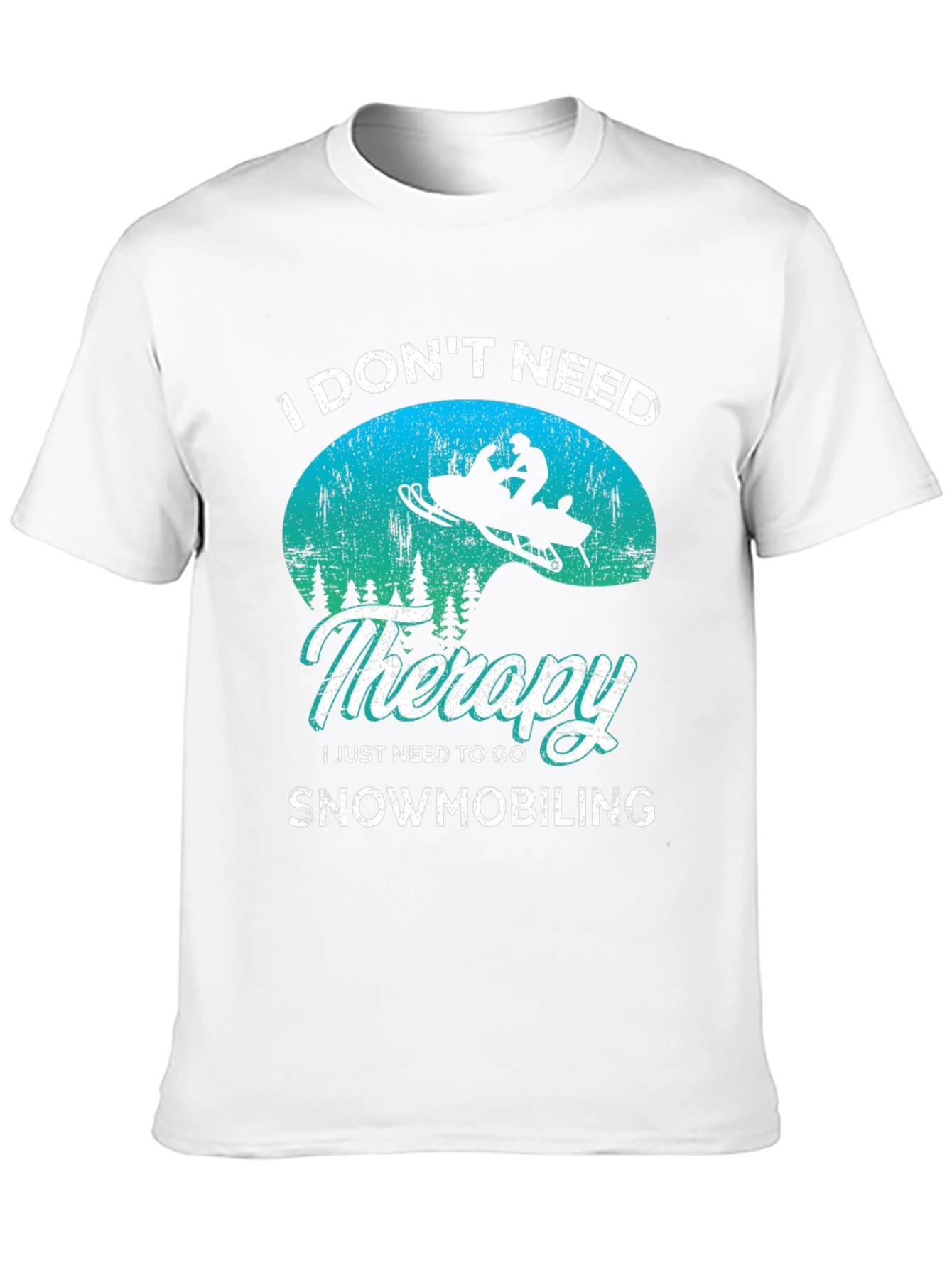 Snowmobiling Therapy T-Shirt