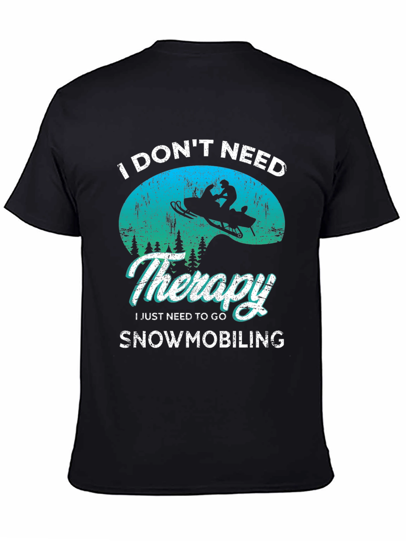 Snowmobiling Therapy T-Shirt