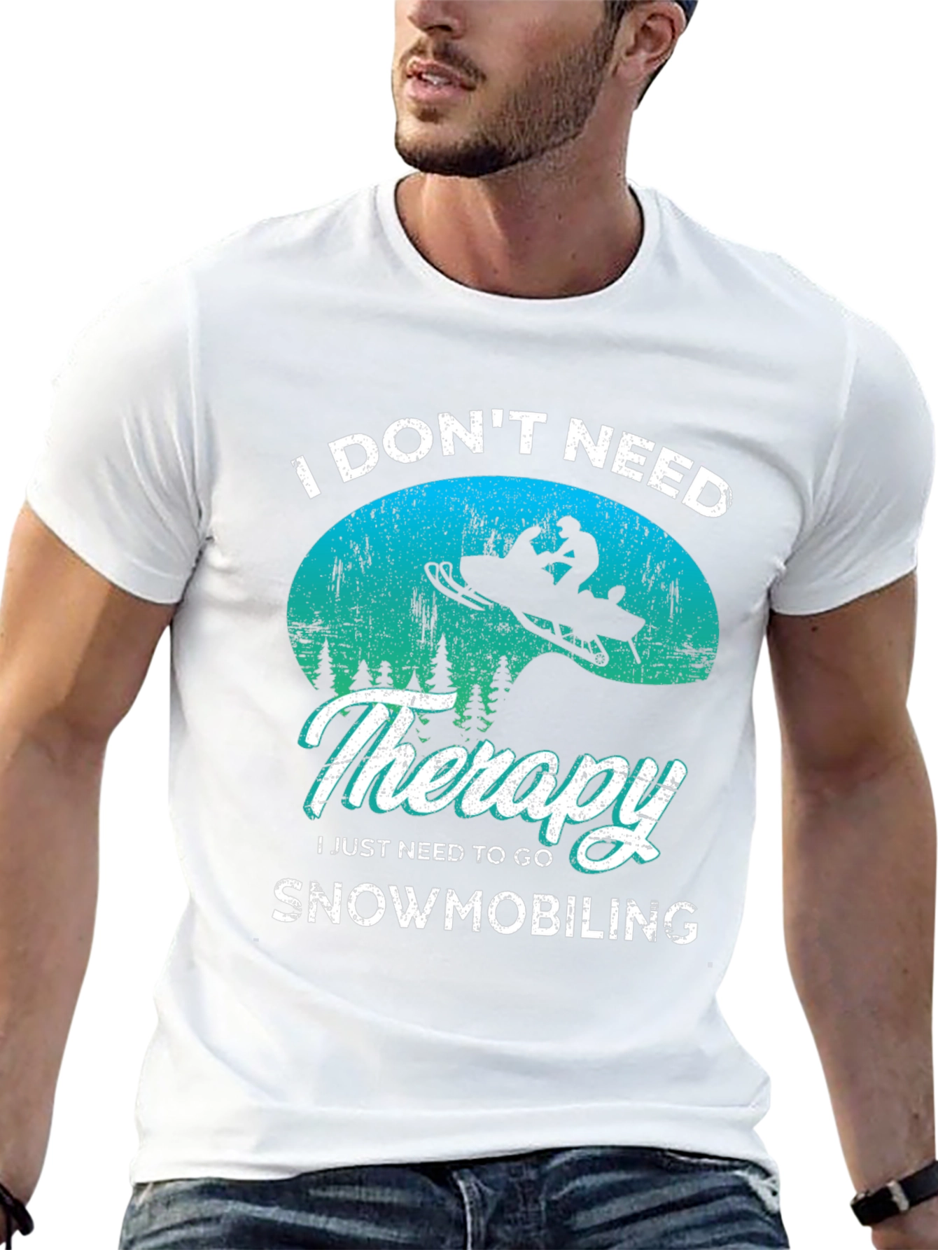 Snowmobiling Therapy T-Shirt