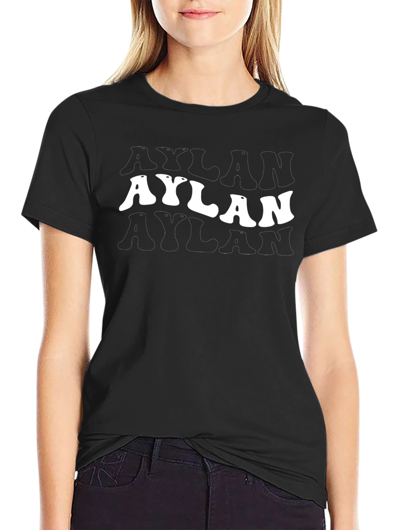 Retro Aylan Name Tee - Cool Word Art Shirt