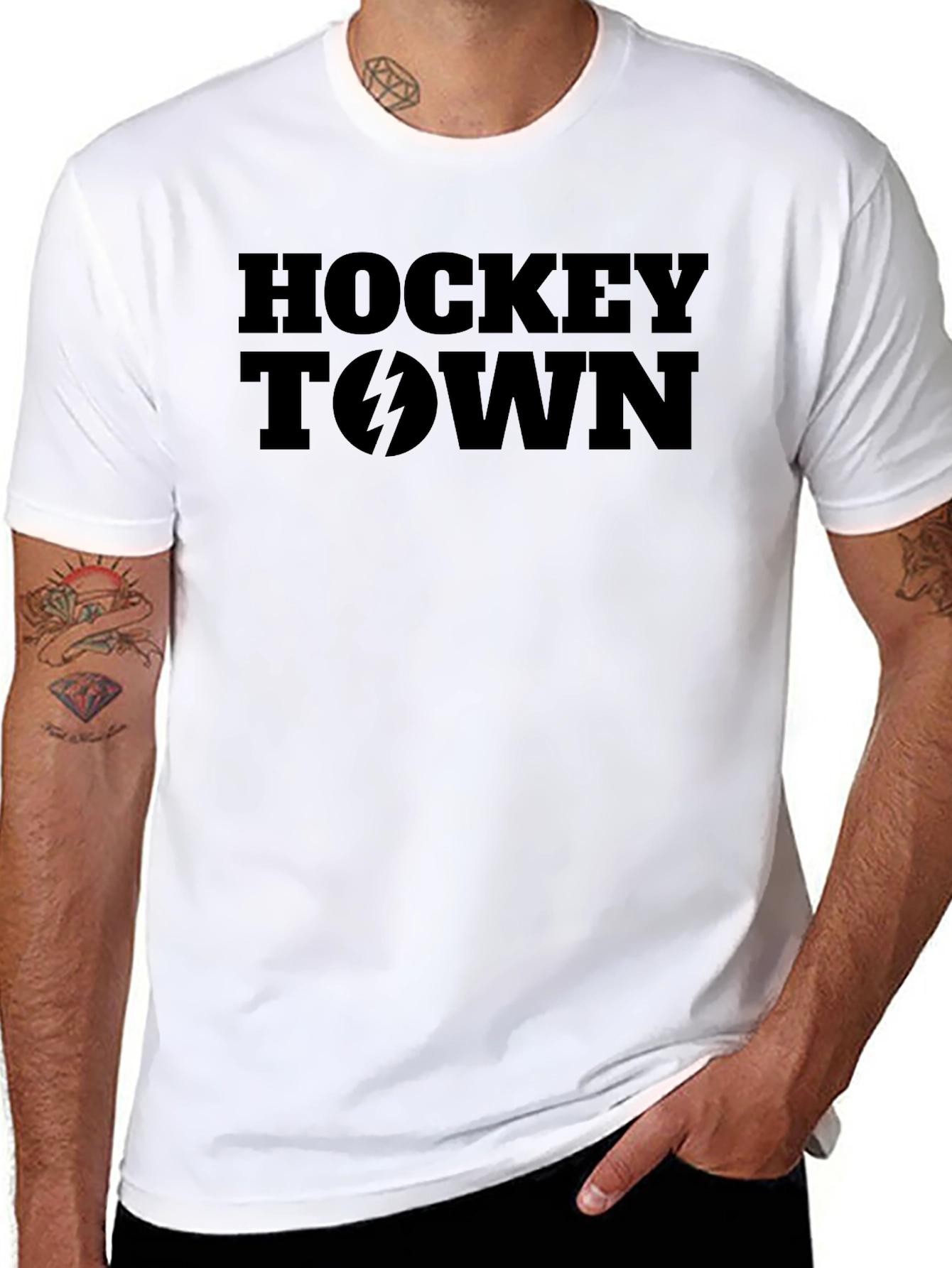 Hockey Town Graphic Tee - Black