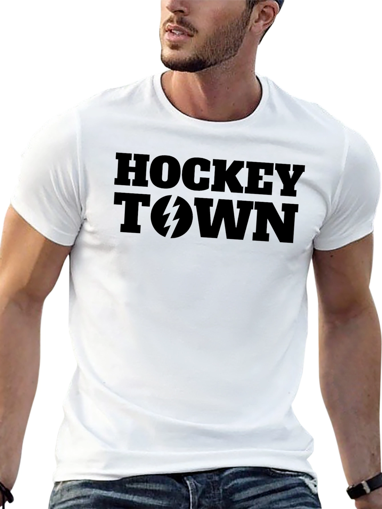 Hockey Town Graphic Tee - Black