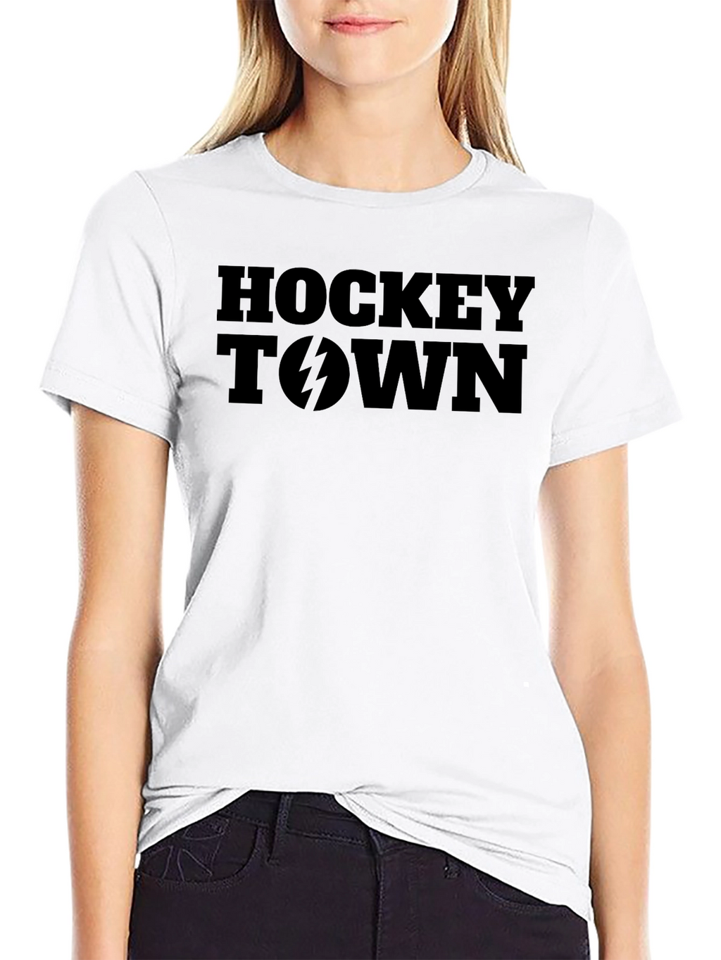 Hockey Town Graphic Tee - Black