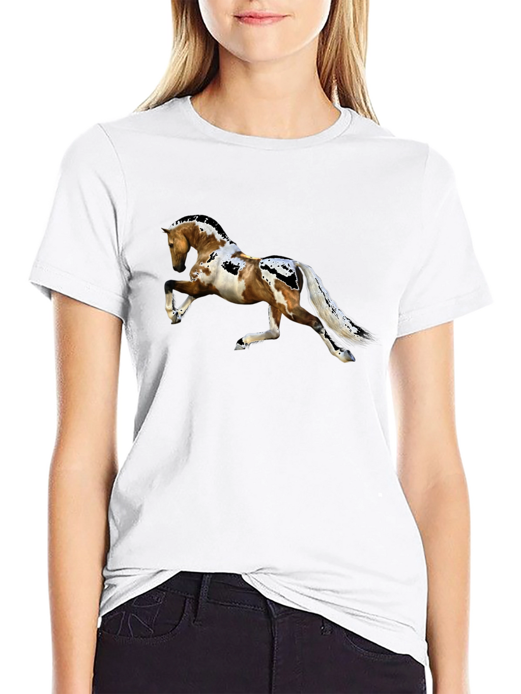 Horse Graphic Print Tee