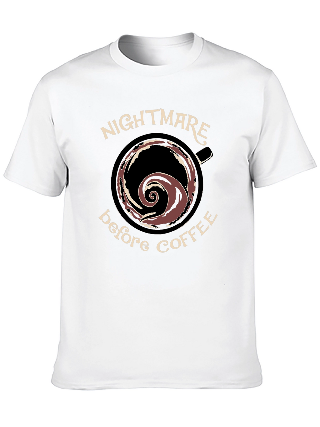 Nightmare Before Coffee Black Graphic T-Shirt