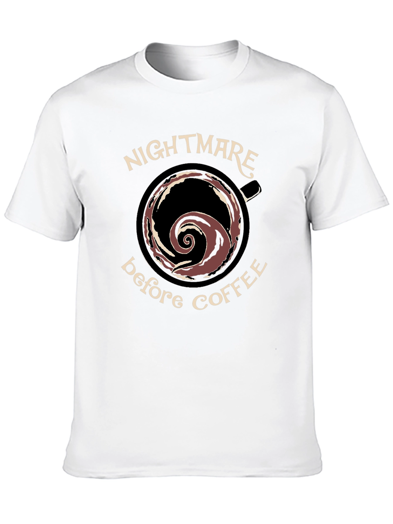 Nightmare Before Coffee Black Graphic T-Shirt