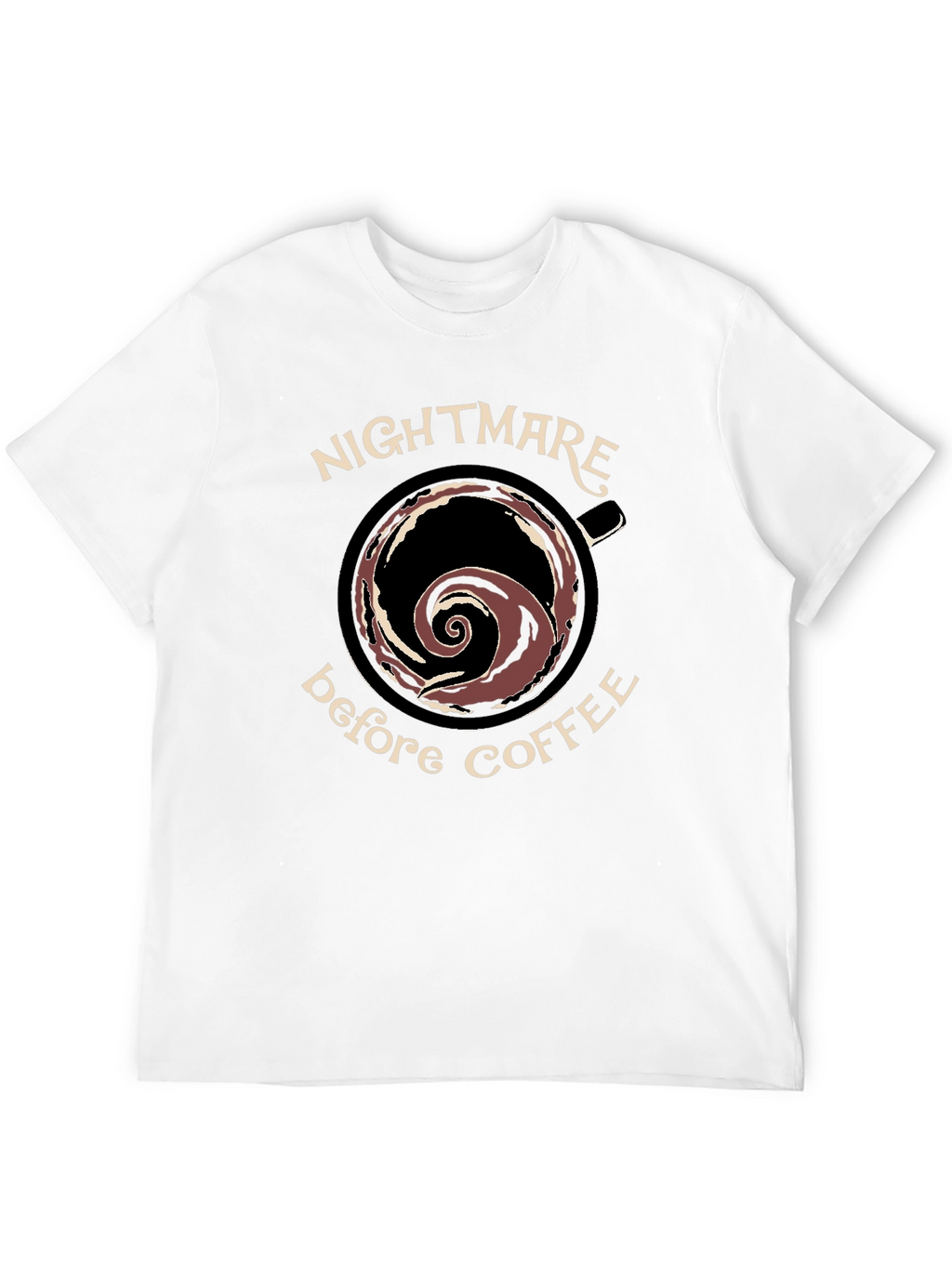 Nightmare Before Coffee Black Graphic T-Shirt