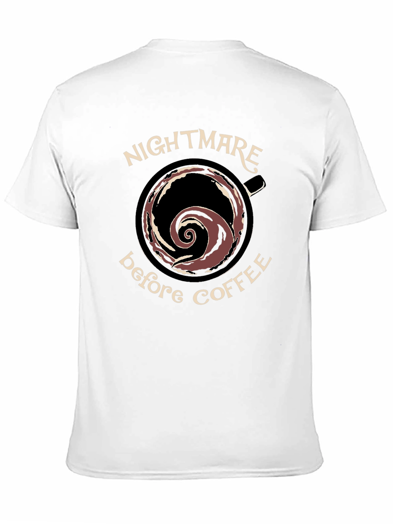 Nightmare Before Coffee Black Graphic T-Shirt