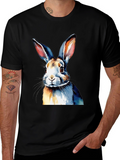 Watercolor Rabbit Graphic T-Shirt