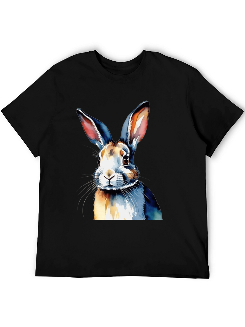 Watercolor Rabbit Graphic T-Shirt